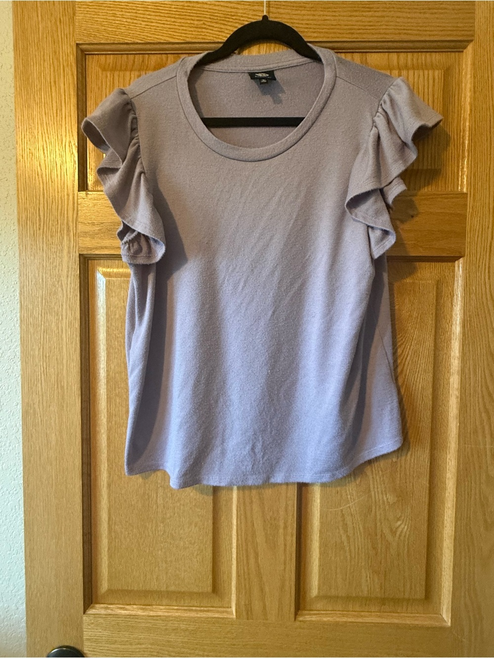 Market & Spruce Lavender Ruffle Sleeve Tank